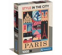 Puzzle compact 1000 pièces Clementoni Style in the City Paris E