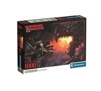 Clementoni Puzzle pour adultes 1000 pièces Dungeons&Dragons Compact Box Fabriqué en Italie 39960