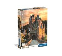 Clementoni – Puzzle 1000 pièces Golden Hour at Eltz Castle – Château féérique – 14 ans et +