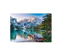 Puzzle Compact 1000 pièces : Lac Emeraude Braies