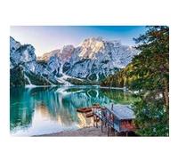 Clementoni - Puzzle pour Adultes 1000 Pièces, HQC Emerald Lake Braies - Compact Box, Box Fabriqué en Italie, 39934