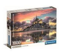 Puzzle Compact Clementoni Le magnifique Mont Saint-Michel 1000 pièces A