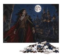 Puzzle Comte Vampire en Bois 1000 Pièces, Cadeau pour Fans de Puzzle