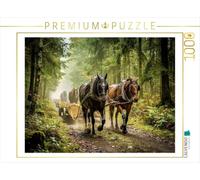 Puzzle · Conçu pour Le Travail intensif. Façonné pour Les Grandes Missions | Des chevaux de trait en action · 1000 pièces · Format assemblé 64 × 48 cm · CALVENDO Puzzle