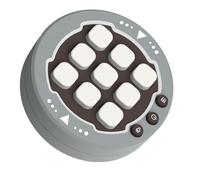 Puzzle Console - Jeu De Stratégie Électronique | Appareil De Jeu De Réflexion Logique, Système De Société ABS Compact avec 9 Niveaux De Difficulté Et Mode Adversaire IA pour des Tâches De Réfle