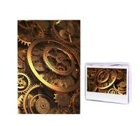 Puzzle cool steampunk engrenages pour adultes de 1000 pièces, puzzle en bois à partir de photos, casse-tête stimulant, parfait pour les soirées de jeux, la décoration de la maison, cadeau pour les