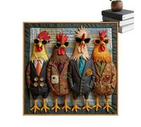Puzzle Coq pour Adultes,Art Mural en Papier Coq,Jeu De Puzzle Décoratif Animal 1000 Pièces | pour Adultes, Amateurs d'art, Femmes, pour Le Salon en Intérieur, La Chambre, Le Bureau, Le Bar,