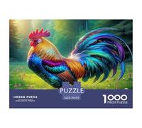 Puzzle Coq Qui Compte 1000 Pièces pour Adultes,Forêt à la lumière du Matin Un Jeu De Dexérité Très Difficile Puzzle Éducatif Aux Défis l'art De La Décoration Moderne 70x50cm/1000pcs