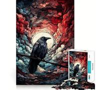 Puzzle Corbeau sur Un Fil pour Adolescents 1000 pièces, Jeu de logique et de développement du Sens de l'équilibre, découpe précise, (38x52cm)