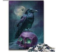 Puzzle Corbeaux et Squelettes 1000 pièces pour Adultes, défi d'intelligence cérébrale, Jouets addictifs, Cadeaux d'anniversaire pour Les 14 Ans et Plus (50x75cm)
