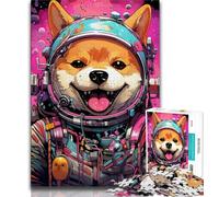 Puzzle Corgi Mutant 1000 pièces pour Adultes et Adolescents, Anti-Stress, défi Difficile à Offrir en Cadeau à Toute la Famille 50x75cm