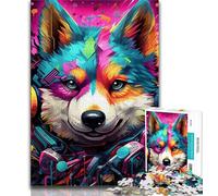 Puzzle Corgi Mutant 1000 pièces pour Adultes et Adolescents, Jeu éducatif, Jouet de défi, décoration Murale, Cadeaux d'anniversaire et de Noël Uniques (38x26cm)
