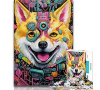 Puzzle Corgi Mutant 1000 pièces pour Adultes et Adolescents, Jouets éducatifs et éducatifs, Jeux en Famille, Cadeau d'anniversaire, Cadeaux 38x26cm