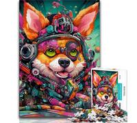 Puzzle Corgi Mutant 1000 pièces pour Adultes, Jouet éducatif et décompressant, Cadeau d'anniversaire, décoration Murale 38x26cm