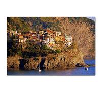 Puzzle Corniglia Cinque Terre Italie 300 pièces Jeu d'art Souvenir de Voyage 38 x 26 cm