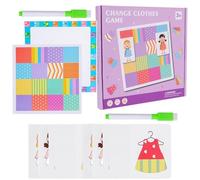 Puzzle correspondant change de vêtements, jouets d'habillage | Changer de vêtements Jeux Puzzle | Jeux de changement de vêtements pour poupées Ensemble de jouets Puzzle habiller les filles pour les