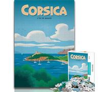 Puzzle Corse 1000 pièces pour Adultes et Adolescents, Jeu Stimulant et Jeu Familial idéal comme Cadeau pour Toute la Famille 50x75cm