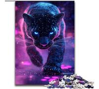 Puzzle Cosmic Black Panther 1000 pièces pour Adultes, Anti-Stress, Vacances à la Maison, Passe-Temps, Amour Entre Couples (26x38cm)