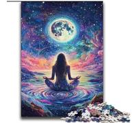 Puzzle Cosmic Girl 2000 pièces pour Adultes, Jeu Stimulant et Familial avec Affiche et fiche de Questions-réponses 70x100cm