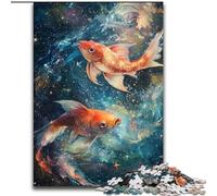 Puzzle Cosmic Koi 1000 pièces pour Adultes et Adolescents, Anti-Stress, Vacances à la Maison, Passe-Temps et Amour Entre Couples (26x38cm)