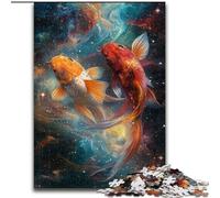 Puzzle Cosmic Koi pour Adultes, 1000 pièces, idéal comme Cadeau pour Toute la Famille (50x75cm)