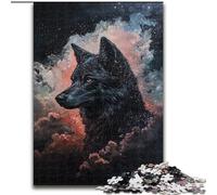 Puzzle Cosmic Wolf 1000 pièces pour Adolescents, Jouet éducatif, Jeux familiaux Amusants, décoration d'intérieur Unique (50x75cm)