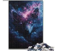 Puzzle Cosmic Wolf 1000 pièces pour Adultes et Adolescents, Relax Games est Un pour Toute la Famille (50x75cm)