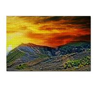 Puzzle Costa Rica 300 pièces Volcan Irazu San José Jeu de Puzzle Œuvre d'art Souvenir de Voyage 38x26CM