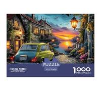 Puzzle Côte au Coucher du Soleil 1000 Pièces pour Adults Adolescents Et Enfants - Difficile Puzzles Jeu De Patience en Famille 70x50cm/1000pcs