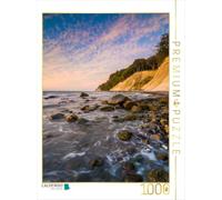 Puzzle · Côte crayeuse de l'île de Rügen | Lever de soleil sur la côte crayeuse de l'île de Rügen · 1000 pièces · Format assemblé 64 × 48 cm · CALVENDO Puzzle