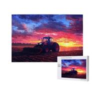 Puzzle Coucher de Soleil 2000 Pièces Adultes, Puzzles Classiques Art Tracteur avec Boîte d'emballage et Photos de Référence, Relaxation/Soulagement du Stress/Jeux Amusants, Cadeau pour Femme 2T-322