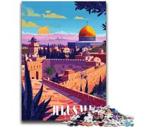 Puzzle Coucher de Soleil à Jérusalem 1000 pièces pour Adultes et Adolescents, à partir de 14 Ans Entraînez Votre Cerveau et Vos Mains Cadeaux de Noël 1000 pièces (26x38cm)