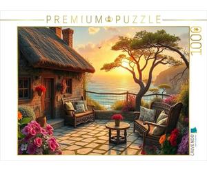Puzzle · Coucher de Soleil sur la mer | Mon endroit préféré le soir · 1000 pièces · Format assemblé 64 × 48 cm · CALVENDO Puzzle
