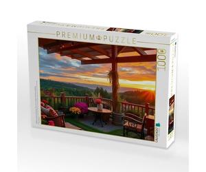 Puzzle · Couchers de Soleil dorés après Une journée d'automne de Fin d'été | 1000 pièces · Format assemblé 64 × 48 cm · CALVENDO Puzzle