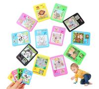Puzzle Coulissant 10 pièces, Mini Puzzle Animal Portable Mignon à 16 grilles, Jouets éducatifs Lisses et sûrs pour Filles, garçons, Toboggan
