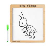 Puzzle Coulissant - Blocs de calcul magnétiques avec Chiffres de Un à Quatre-Vingt- -Neuf - Tableau d'écriture pour, Filles, Adolescents - avec Stylo - Multiusage extérieur et intérieur