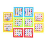 Puzzle Coulissant,Casse-Tête Coulissant 10 Pièces Chiffres Et Lettres | Jouets De Blocs De Numération Intellectuelle,Pour Adultes Jeux Maison Voyage Cadeaux Camping École Anniversaire Festival