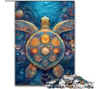 Puzzle Couple de Dauphins 1000 pièces pour Adultes, à partir de 14 Ans, décoration d'intérieur, Jeux de Famille, Cadeaux de Noël et d'anniversaire 26x38cm