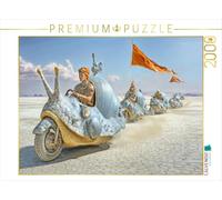 Puzzle · Course de Chars tirés par des escargots | Un groupe avec des drapeaux · 2000 pièces · Format assemblé 90 × 67 cm · CALVENDO Puzzle