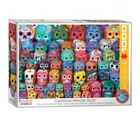 Puzzle - Crâne Mexicain Traditionnel - 1000 Pièces