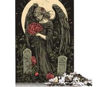 Puzzle Créatif 1000 Pièces Ange Gothique Tristesse Puzzle Puzzle Rectangulaire Jouet Éducatif Adultes 1000 Pièces (75x50cm)