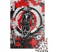 Puzzle Créatif de 1000 Pièces de Guerrier Samouraï, Puzzle Rectangulaire, Jouet Éducatif, Adultes, 1000 Pièces (75x50cm)