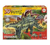 Educa - Puzzle 3D Stegosaurus 3D Creature Puzzle, Puzzle pour Enfants (Casse-tête pour Développement, Agilité et Amusement Les garçons et Filles (19184)
