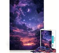 Puzzle Crépuscule étoilé 1000 pièces pour Adolescents, Jeu Stimulant la logique et apaisant, œuvre d'art de qualité supérieure à Collectionner 50x75cm