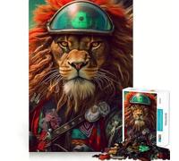 Puzzle Crinière Tonitruante pour Adolescents 1000 pièces Améliore la mémoire Amusant et Silencieux Bords précis Cadeau Artistique 38x26cm