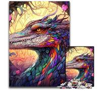 Puzzle Crocodile 1000 pièces pour Adultes, Casse-tête Stimulant, Jeu pour Adultes, activité Interactive familiale 26x38cm / 10,23x14,96 Pouces