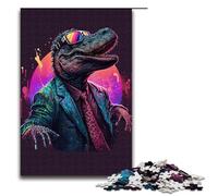 Puzzle Crocodile psychédélique de 1 000 pièces pour Adultes. Puzzle Impossible Anti-Stress pour Adolescents de 14 Ans et Plus. 1 000 pièces.