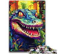 Puzzle Crocodiles du Nil colorés 2000 pièces pour Adultes et Adolescents, Jouet éducatif et éducatif, idéal comme Cadeau pour Toute la Famille (70x100cm)