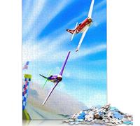 Puzzle « Croiser la Ligne d'arrivée » en Carton de qualité supérieure, Amusant, pour garçon ou Fille, Cadeaux de Noël, 1 000 pièces (38 x 26 cm)