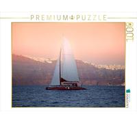 Puzzle · Croisière au Coucher du Soleil | Naviguer au large de Santorin · 1000 pièces · Format assemblé 64 × 48 cm · CALVENDO Puzzle